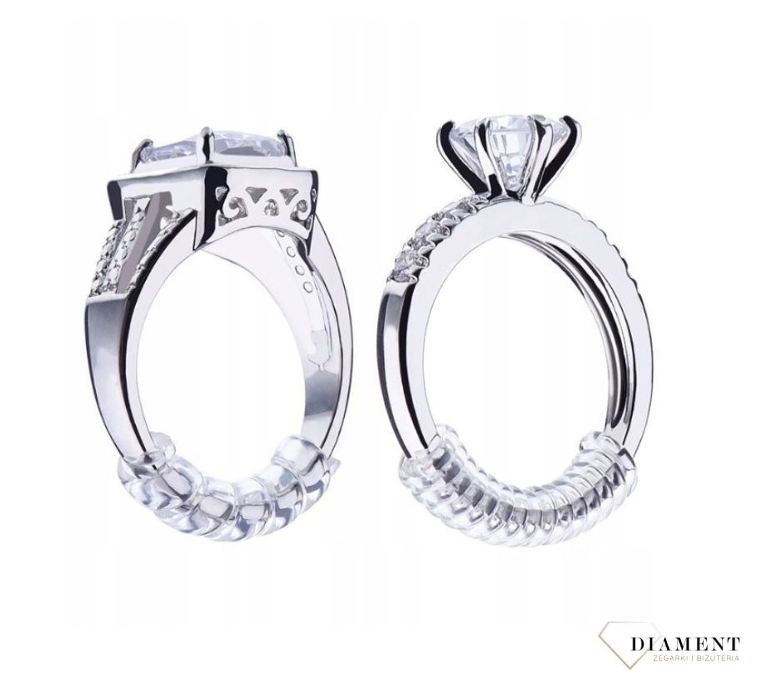 Regulator rozmiaru pierścionka niewidoczna spiralka. Nowoczesne rozwiązanie dla za dużych pierścionków. Spiralka niewidoczna do regulacji pierścionka. Silikonowa regulacja pierścionka.  (4).jpg